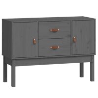 vidaXL Sideboard Grau 110x40x78 cm Massivholz Kiefer