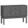 vidaXL Sideboard Grau 110x40x78 cm Massivholz Kiefer