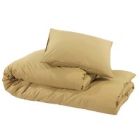 vidaXL Bettw&auml;sche-Set Taupe 200x200 cm Baumwolle