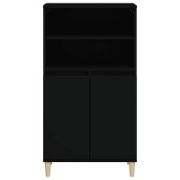 vidaXL Highboard Schwarz 60x36x110 cm Holzwerkstoff