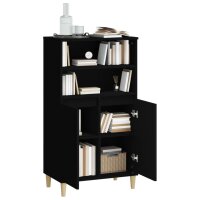 vidaXL Highboard Schwarz 60x36x110 cm Holzwerkstoff