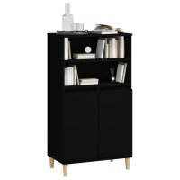 vidaXL Highboard Schwarz 60x36x110 cm Holzwerkstoff