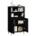 vidaXL Highboard Schwarz 60x36x110 cm Holzwerkstoff