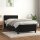 WOWONA Boxspringbett mit Matratze Schwarz 90x200 cm Samt