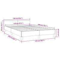 vidaXL Bettgestell mit Kopfteil Wei&szlig; 120x200 cm Kunstleder