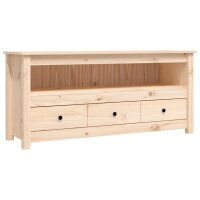 vidaXL TV-Schrank 114x35x52 cm Massivholz Kiefer