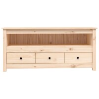 vidaXL TV-Schrank 114x35x52 cm Massivholz Kiefer