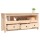 vidaXL TV-Schrank 114x35x52 cm Massivholz Kiefer