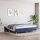 vidaXL Boxspringbett Blau 160x200 cm Stoff