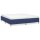 vidaXL Boxspringbett Blau 160x200 cm Stoff