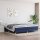 vidaXL Boxspringbett Blau 200x200 cm Stoff