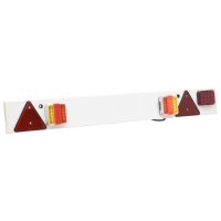 vidaXL Anhängerleuchte Rot 115x6x14 cm 12V LED Leuchtmittel