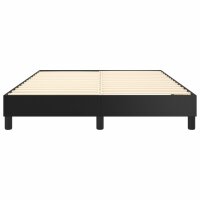 vidaXL Boxspringbett Schwarz 140x190 cm Kunstleder