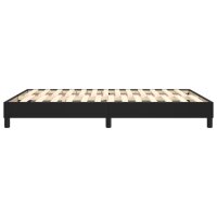 vidaXL Boxspringbett Schwarz 140x190 cm Kunstleder