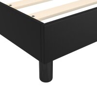 vidaXL Boxspringbett Schwarz 140x190 cm Kunstleder