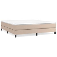 vidaXL Boxspringbett Cappuccino-Braun 160x200 cm Kunstleder