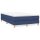 vidaXL Boxspringbett Blau 120x200 cm Stoff