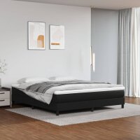 vidaXL Boxspringbett Schwarz 180x200 cm Kunstleder