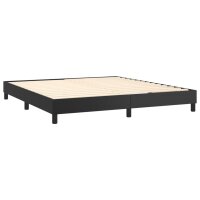 vidaXL Boxspringbett Schwarz 180x200 cm Kunstleder