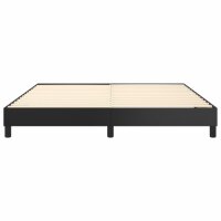 vidaXL Boxspringbett Schwarz 180x200 cm Kunstleder