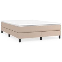 vidaXL Boxspringbett Cappuccino-Braun 140x190 cm Kunstleder