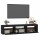 vidaXL TV-Schrank mit LED-Leuchten Schwarz 180x35x40 cm