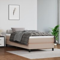 vidaXL Boxspringbett Cappuccino-Braun 90x190 cm Kunstleder