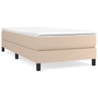 vidaXL Boxspringbett Cappuccino-Braun 90x190 cm Kunstleder