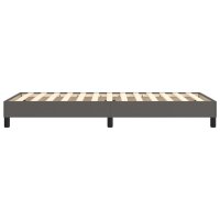 vidaXL Boxspringbett Grau 90x190 cm Kunstleder