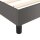 vidaXL Boxspringbett Grau 90x190 cm Kunstleder