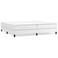 vidaXL Boxspringbett Wei&szlig; 200x200 cm Kunstleder