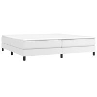 vidaXL Boxspringbett Wei&szlig; 200x200 cm Kunstleder