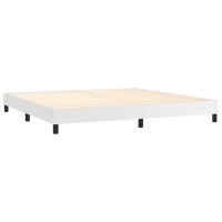 vidaXL Boxspringbett Wei&szlig; 200x200 cm Kunstleder