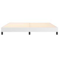 vidaXL Boxspringbett Wei&szlig; 200x200 cm Kunstleder