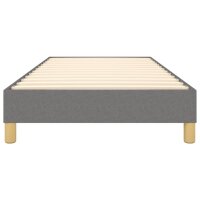 vidaXL Boxspringbett Dunkelgrau 100x200 cm Stoff