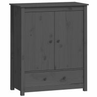 vidaXL Highboard Grau 83x41,5x100 cm Massivholz Kiefer