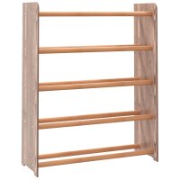 vidaXL Schuhregal Braun 65x24x81 cm Holzwerkstoff