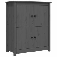 vidaXL Sideboard Grau 83x41,5x100 cm Massivholz Kiefer