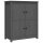 vidaXL Sideboard Grau 83x41,5x100 cm Massivholz Kiefer