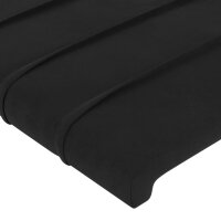 vidaXL Bettgestell mit Kopfteil Schwarz 140x200 cm Samt