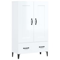 vidaXL Highboard Hochglanz-Weiß 70x31x115 cm...