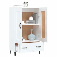 vidaXL Highboard Hochglanz-Wei&szlig; 70x31x115 cm Holzwerkstoff