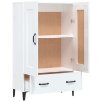 vidaXL Highboard Hochglanz-Wei&szlig; 70x31x115 cm Holzwerkstoff