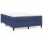 WOWONA Boxspringbett Blau 140x190 cm Stoff