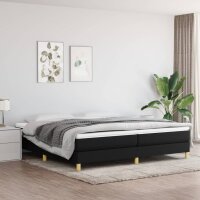 vidaXL Boxspringbett Schwarz 200x200 cm Stoff