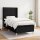 vidaXL Boxspringbett mit Matratze Schwarz 100x200 cm Stoff