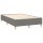 vidaXL Boxspringbett mit Matratze Dunkelgrau 120x200 cm Stoff