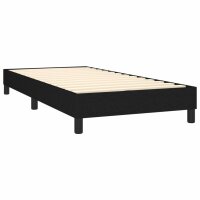 vidaXL Boxspringbett mit Matratze Schwarz 100x200 cm Stoff