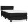 vidaXL Boxspringbett mit Matratze Schwarz 100x200 cm Stoff