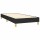 WOWONA Boxspringbett mit Matratze Schwarz 100x200 cm Stoff